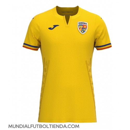 Camiseta Rumania Primera Equipación Replica Eurocopa 2024 mangas cortas